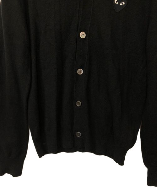 PLAY COMME des GARCONS（プレイコムデギャルソン）PLAY COMME des GARCONS (プレイ コムデギャルソン) カーディガン ブラック サイズ:Sの古着・服飾アイテム