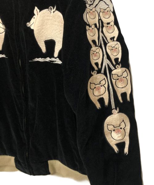 STUDIO D'ARTISAN（ステュディオダルチザン）STUDIO D'ARTISAN (ステュディオダルチザン) 七福豚 リバーシブルスカジャン サイズ:Lの古着・服飾アイテム
