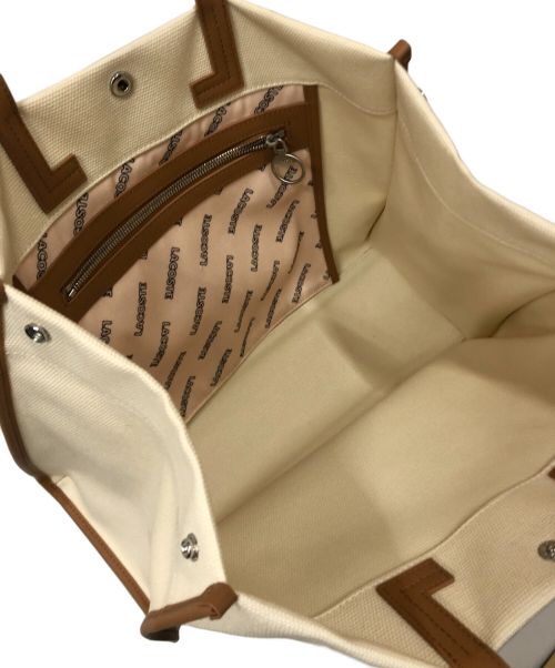 LACOSTE（ラコステ）LACOSTE (ラコステ) トートバッグ アイボリーの古着・服飾アイテム