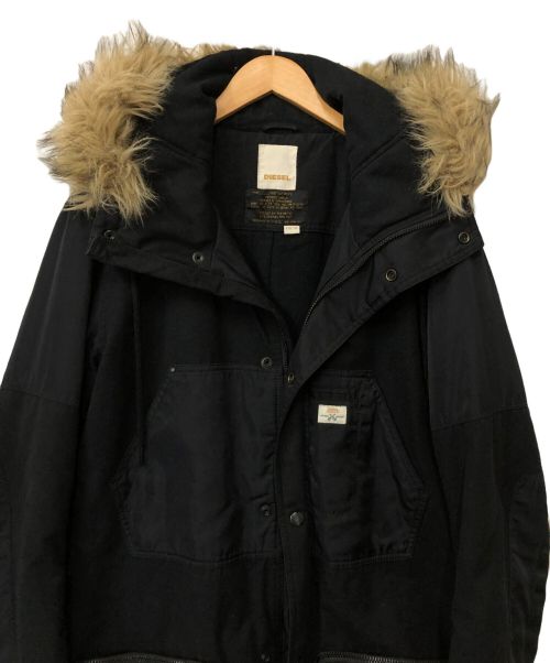 DIESEL（ディーゼル）DIESEL (ディーゼル) 中綿ジャケット ブラック サイズ:Mの古着・服飾アイテム