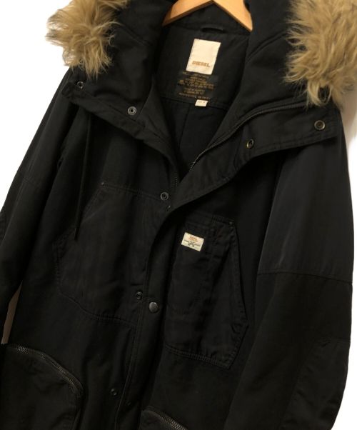 DIESEL（ディーゼル）DIESEL (ディーゼル) 中綿ジャケット ブラック サイズ:Mの古着・服飾アイテム