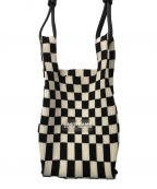 LASTFRAMEラストフレーム）の古着「ショルダーバッグ」｜ホワイト×ブラック