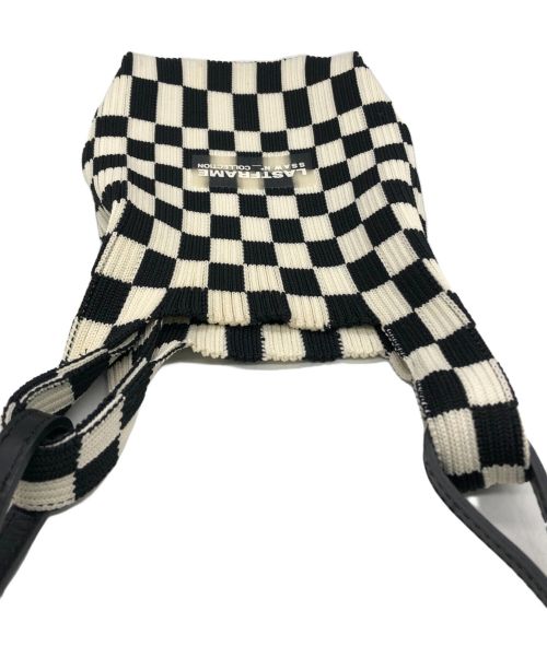 LASTFRAME（ラストフレーム）LASTFRAME (ラストフレーム) ショルダーバッグ ホワイト×ブラックの古着・服飾アイテム