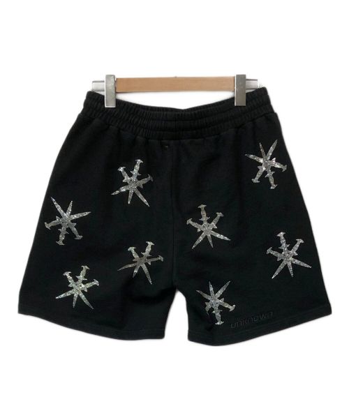 unknown（アンノーン）unknown (アンノーン) スウェットハーフパンツ ブラック サイズ:Mの古着・服飾アイテム