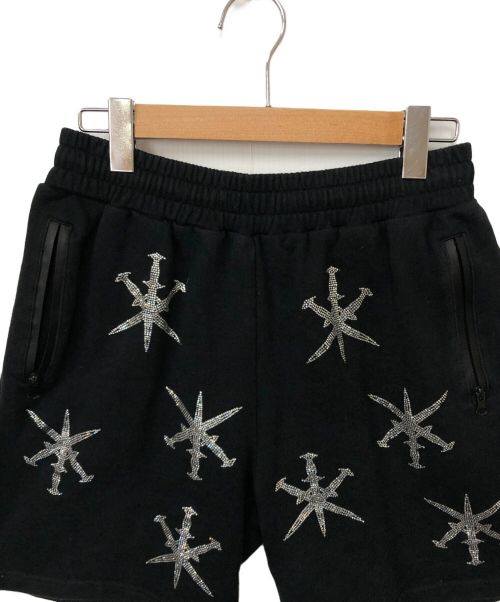 unknown（アンノーン）unknown (アンノーン) スウェットハーフパンツ ブラック サイズ:Mの古着・服飾アイテム