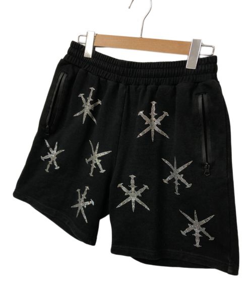 unknown（アンノーン）unknown (アンノーン) スウェットハーフパンツ ブラック サイズ:Mの古着・服飾アイテム