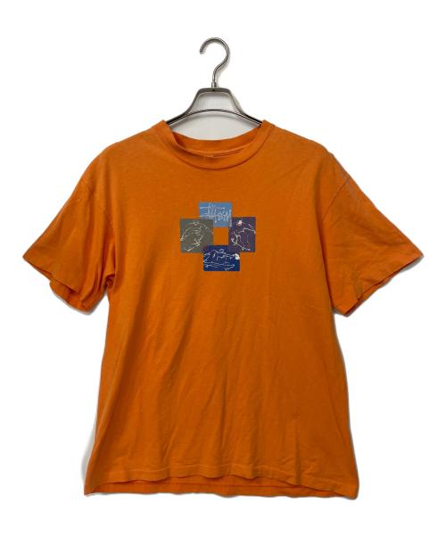 stussy（ステューシー）stussy (ステューシー) Tシャツ オレンジ サイズ:Lの古着・服飾アイテム