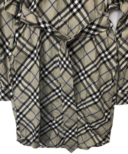 BURBERRY（バーバリー）BURBERRY (バーバリー) シャツワンピース グレー サイズ:38の古着・服飾アイテム