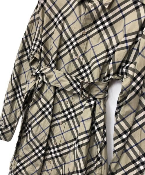 BURBERRY（バーバリー）BURBERRY (バーバリー) シャツワンピース グレー サイズ:38の古着・服飾アイテム
