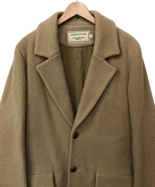 maison kitsune（メゾンキツネ）maison kitsune (メゾンキツネ) チェスターコート ベージュ サイズ:Sの古着・服飾アイテム