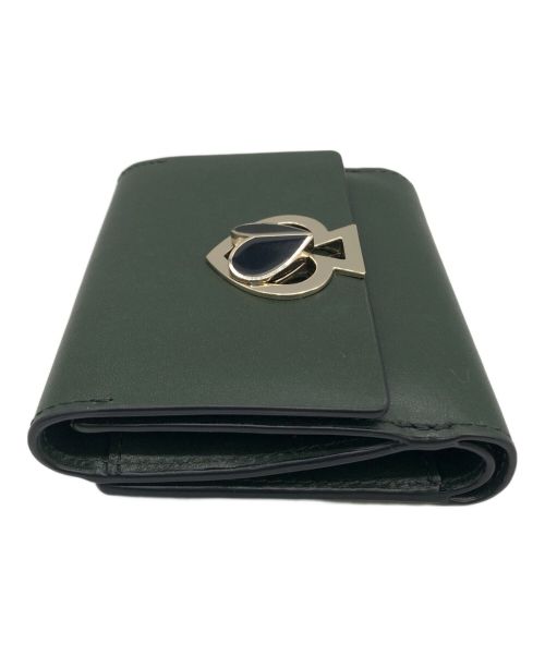 Kate Spade（ケイトスペード）Kate Spade (ケイトスペード) 3つ折り財布 モスグリーンの古着・服飾アイテム