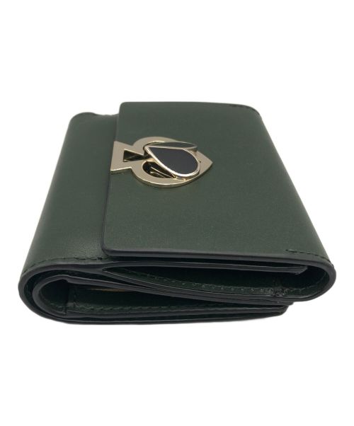 Kate Spade（ケイトスペード）Kate Spade (ケイトスペード) 3つ折り財布 モスグリーンの古着・服飾アイテム