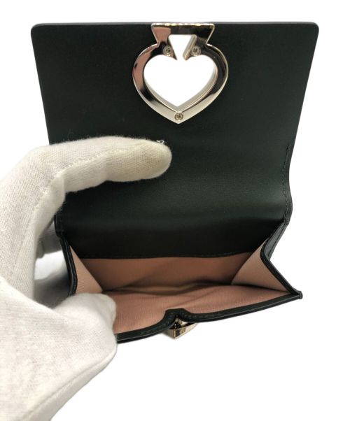 Kate Spade（ケイトスペード）Kate Spade (ケイトスペード) 3つ折り財布 モスグリーンの古着・服飾アイテム