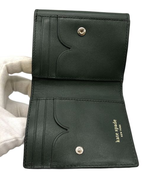 Kate Spade（ケイトスペード）Kate Spade (ケイトスペード) 3つ折り財布 モスグリーンの古着・服飾アイテム