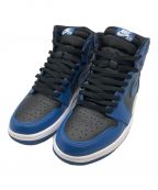 NIKEナイキ）の古着「ハイカットスニーカー」｜ブルー×ブラック