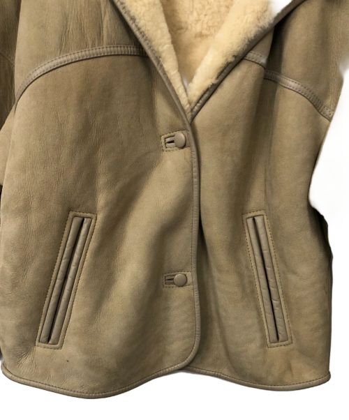 Canterbury（カンタベリー）Canterbury (カンタベリー) ムートンジャケット ベージュ サイズ:36の古着・服飾アイテム