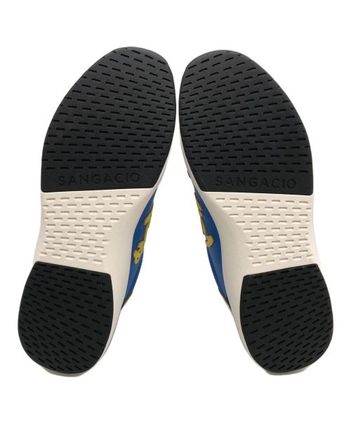 via SANGACIO（ヴィア・サンガチオ）via SANGACIO (ヴィア・サンガチオ) ローカットスニーカー ブルー×イエロー サイズ:26.5の古着・服飾アイテム