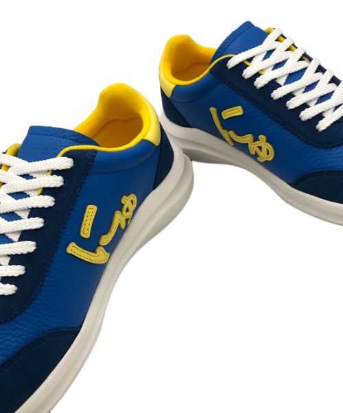 via SANGACIO（ヴィア・サンガチオ）via SANGACIO (ヴィア・サンガチオ) ローカットスニーカー ブルー×イエロー サイズ:26.5の古着・服飾アイテム