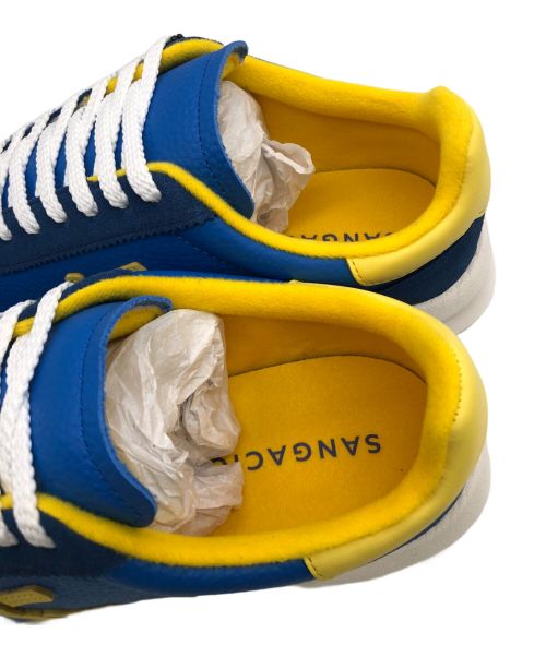 via SANGACIO（ヴィア・サンガチオ）via SANGACIO (ヴィア・サンガチオ) ローカットスニーカー ブルー×イエロー サイズ:26.5の古着・服飾アイテム