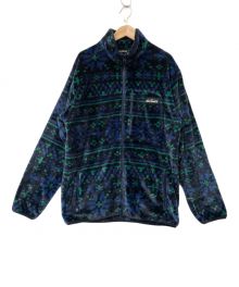 WILD THINGS（ワイルドシングス）の古着「フリースジャケット」｜ネイビー×グリーン