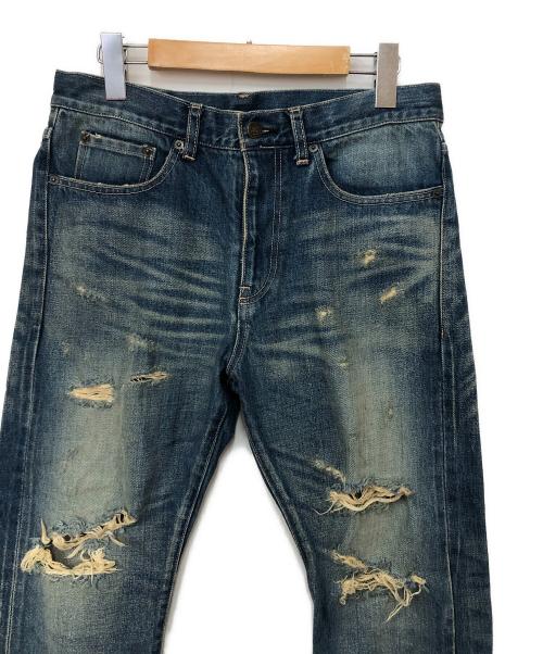 glamb（グラム）glamb (グラム) ダメージデニムパンツ インディゴ サイズ:Mの古着・服飾アイテム