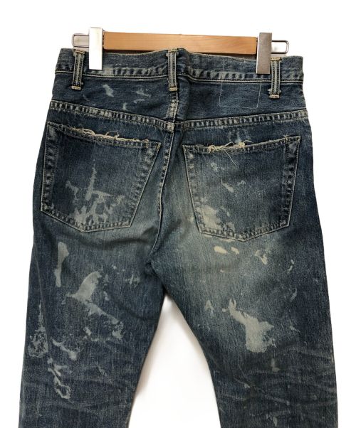 SEVESKIG（セヴシグ）SEVESKIG (セヴシグ) ダメージデニムパンツ インディゴ サイズ:Sの古着・服飾アイテム