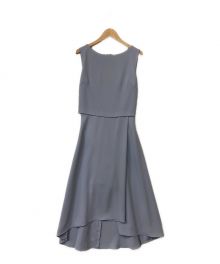 FRAY ID（フレイ アイディー）の古着「ノースリーブワンピース」｜スカイブルー