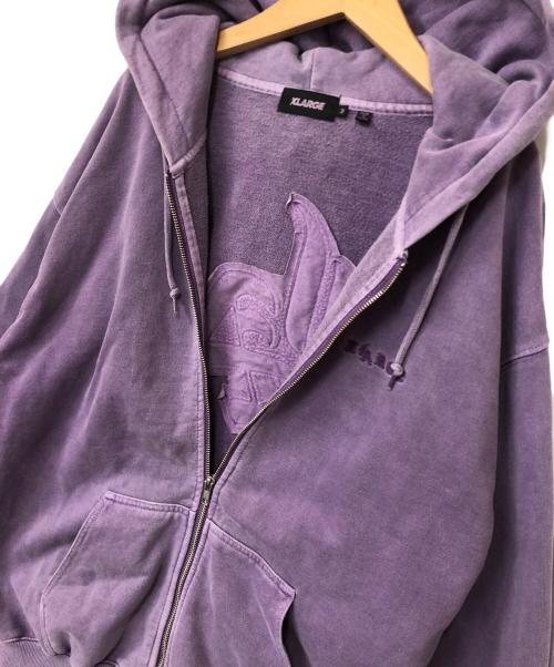 X-LARGE（エクストララージ）X-LARGE (エクストララージ) ジップパーカー パープル サイズ:Mの古着・服飾アイテム
