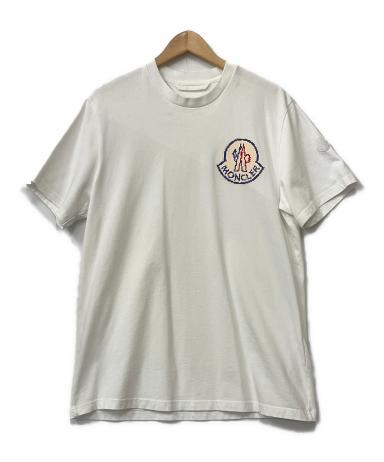 中古・古着通販】MONCLER (モンクレール) ロゴTシャツ ホワイト サイズ