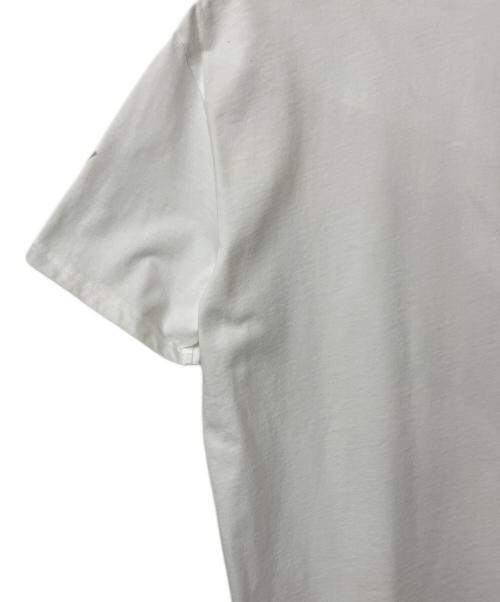 MONCLER（モンクレール）MONCLER (モンクレール) ロゴTシャツ ホワイト サイズ:Mの古着・服飾アイテム