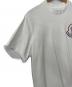 中古・古着 MONCLER (モンクレール) ロゴTシャツ ホワイト サイズ:M：25000円