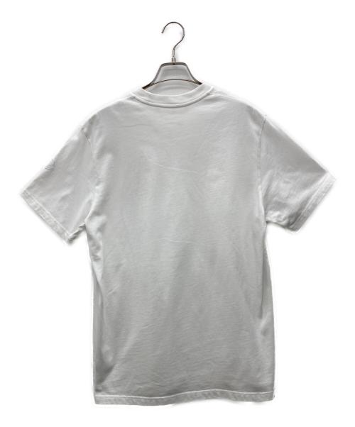 MONCLER（モンクレール）MONCLER (モンクレール) ロゴTシャツ ホワイト サイズ:Mの古着・服飾アイテム