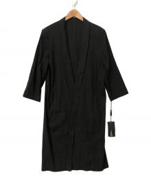 Sov.（ソブ）の古着「リネン混ロングコート」｜ブラック