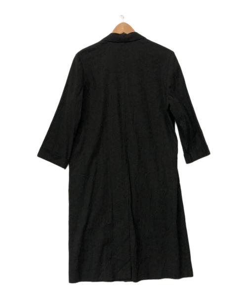 Sov.（ソブ）Sov. (ソブ) リネン混ロングコート ブラック サイズ:36の古着・服飾アイテム