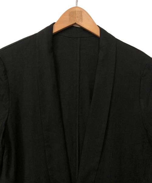 Sov.（ソブ）Sov. (ソブ) リネン混ロングコート ブラック サイズ:36の古着・服飾アイテム