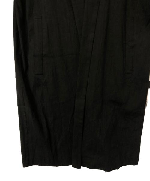 Sov.（ソブ）Sov. (ソブ) リネン混ロングコート ブラック サイズ:36の古着・服飾アイテム