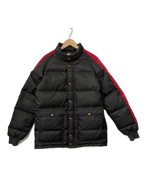 EVISU（エヴィス）EVISU (エビス) ダウンジャケット ブラック×レッド サイズ:42の古着・服飾アイテム