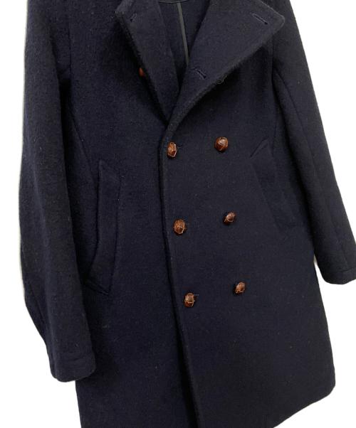 DANTON（ダントン）DANTON (ダントン) ウールモッサ ラウンドカラーコート ネイビー サイズ:UK34の古着・服飾アイテム