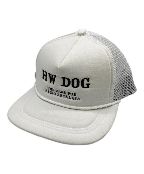 THE H.W.DOG&CO（ザエイチダブリュードッグアンドコー）THE H.W.DOG&CO (ザ エイチダブリュウ ドッグアンドコー) メッシュキャップ ホワイトの古着・服飾アイテム