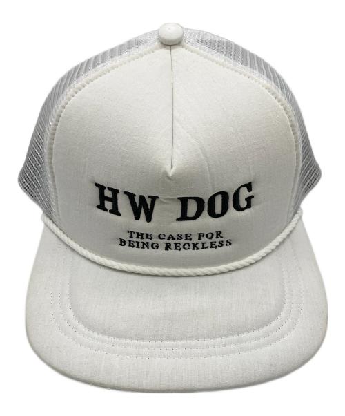 THE H.W.DOG&CO（ザエイチダブリュードッグアンドコー）THE H.W.DOG&CO (ザ エイチダブリュウ ドッグアンドコー) メッシュキャップ ホワイトの古着・服飾アイテム