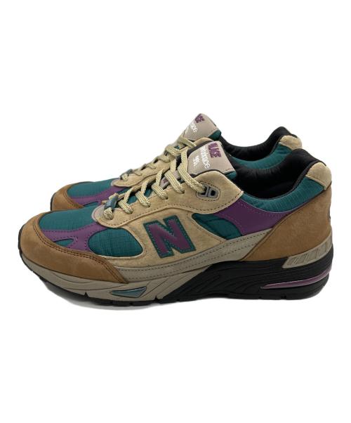 NEW BALANCE（ニューバランス）NEW BALANCE (ニューバランス) スニーカー グリーン×パープル サイズ:27.5の古着・服飾アイテム