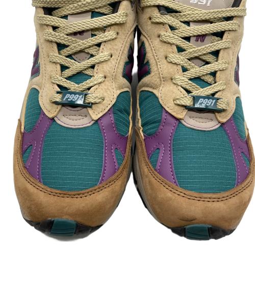 NEW BALANCE（ニューバランス）NEW BALANCE (ニューバランス) スニーカー グリーン×パープル サイズ:27.5の古着・服飾アイテム
