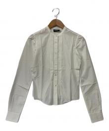 ASPESI（アスペジ）の古着「ノーカラーシャツ」｜ホワイト