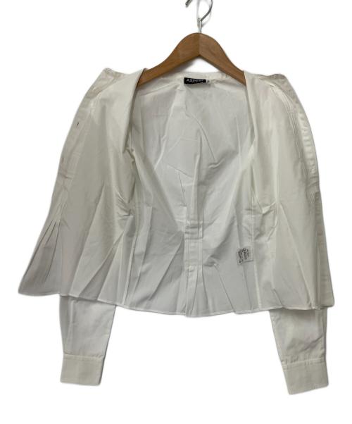 ASPESI（アスペジ）ASPESI (アスペジ) ノーカラーシャツ ホワイト サイズ:SIZE 38の古着・服飾アイテム