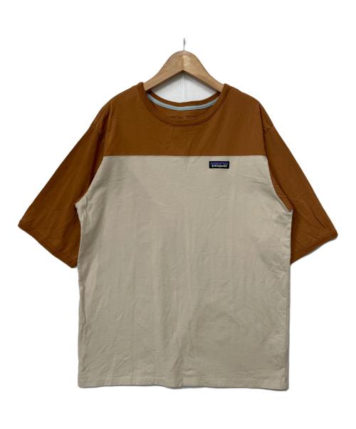 Patagonia（パタゴニア）Patagonia (パタゴニア) Tシャツ ブラウン×ベージュ サイズ:Mの古着・服飾アイテム