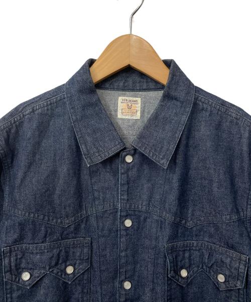 TCB jeans（ティーシービー ジーンズ）TCB jeans (ティーシービー ジーンズ) ランチマンデニムシャツ ネイビー サイズ:不明の古着・服飾アイテム