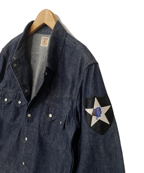 TCB jeans（ティーシービー ジーンズ）TCB jeans (ティーシービー ジーンズ) ランチマンデニムシャツ ネイビー サイズ:不明の古着・服飾アイテム