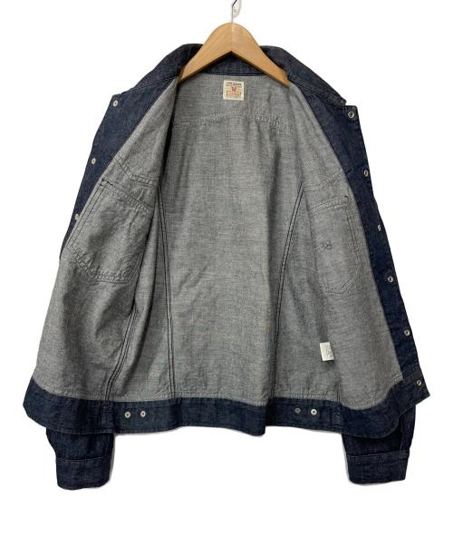 TCB jeans（ティーシービー ジーンズ）TCB jeans (ティーシービー ジーンズ) ランチマンデニムシャツ ネイビー サイズ:不明の古着・服飾アイテム