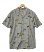 PAPAS ISLANDパパス アイランド）の古着「半袖シャツ」｜ライトグレー