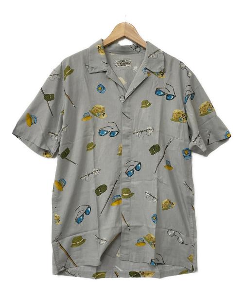 PAPAS ISLAND（パパス アイランド）PAPAS ISLAND (パパスアイランド) 半袖シャツ ライトグレー サイズ:Mの古着・服飾アイテム